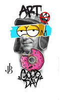 Homer ART Good Day - Alu Dibond Druck