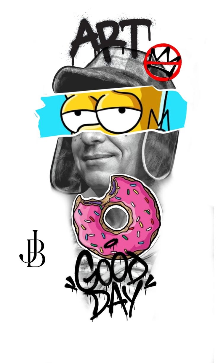 Homer ART Good Day - Alu Dibond Druck