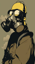 Homer Mask On - Alu Dibond Druck