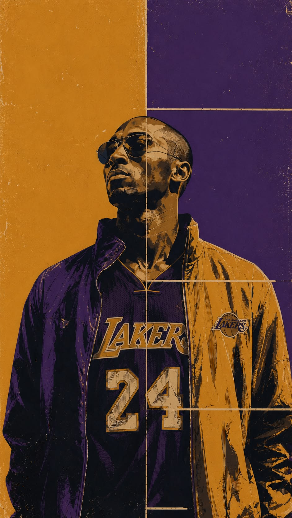 Kobe Bryant Sunglasses - Alu Dibond Druck