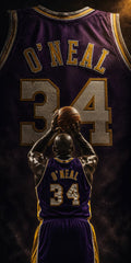 Shaquille O'Neal Lakers - Alu Dibond Druck